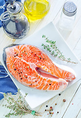 Image showing raw salmon