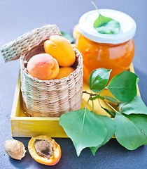 Image showing apricots and jam