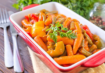 Image showing baked vegetables