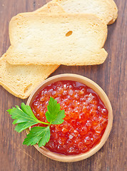 Image showing red caviar