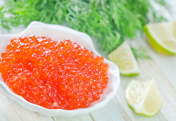 Image showing salmon caviar