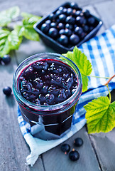 Image showing black currant jam