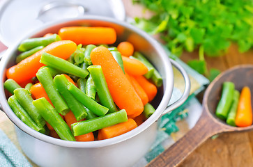 Image showing carrot and green beans