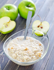 Image showing porridge with apple