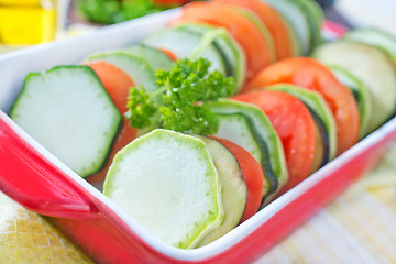 Image showing vegetables for ratatuille