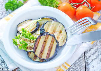 Image showing fried eggplant