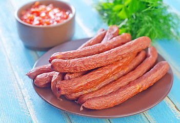 Image showing sausages