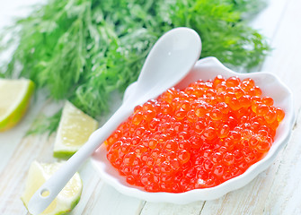 Image showing salmon caviar