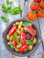 Image showing fried gnocchi