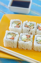 Image showing sushi