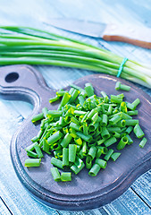 Image showing green onion