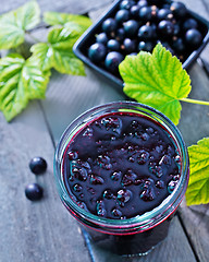 Image showing black currant jam