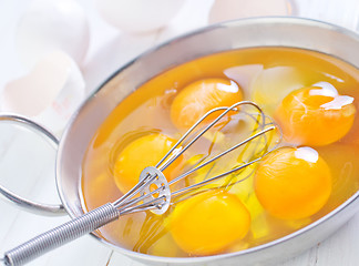 Image showing raw eggs