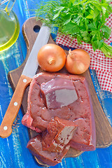 Image showing raw liver