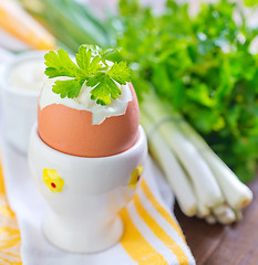 Image showing boiled eggs