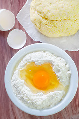 Image showing flour and eggs