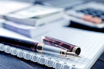 Image showing pen and note