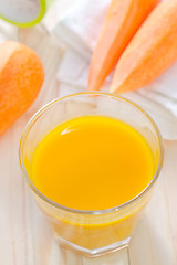 Image showing carrot juice
