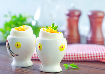 Image showing boiled eggs