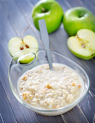 Image showing porridge with apple