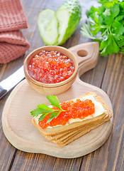 Image showing caviar on bread