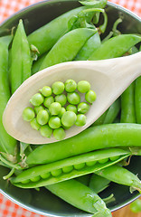 Image showing green peas