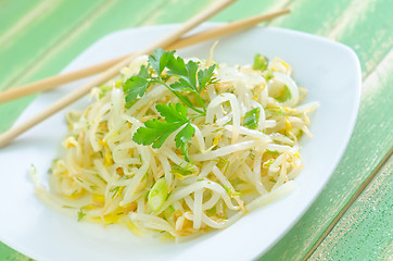 Image showing salad with sprouts