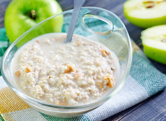 Image showing porridge with apple