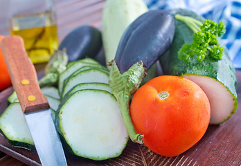 Image showing vegetables for ratatuille