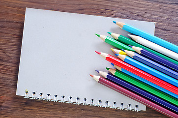 Image showing note and pencils