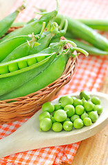 Image showing green peas