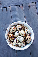 Image showing quail eggs