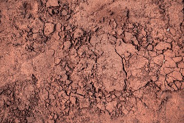 Image showing Dry soil closeup before rain