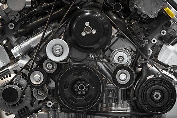 Image showing Detail photo of a car engine