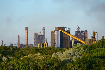 Image showing Chimney of a Power plant