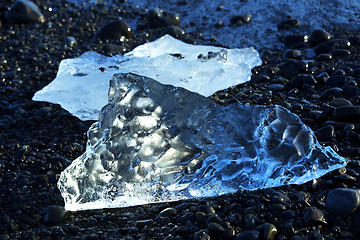 Image showing Ice floes at glacier lagoon Jokulsarlon