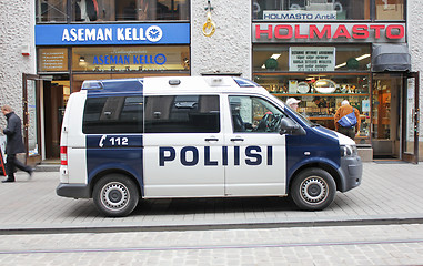 Image showing Police Van