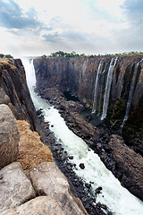 Image showing view of Victoria falls canyon 