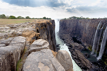 Image showing view of Victoria falls canyon 