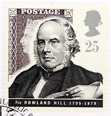 Image showing Rowland Hill Stamp