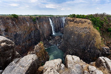 Image showing view of Victoria falls canyon 