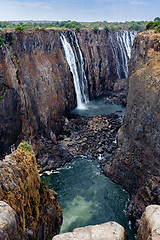 Image showing view of Victoria falls canyon 