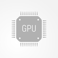 Image showing GPU Graphics processing unit icon