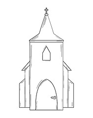 Image showing sketch of the church