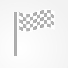 Image showing checkered racing flag