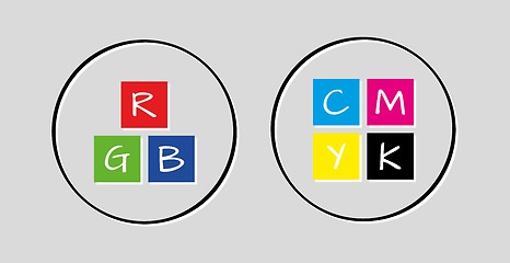 Image showing rgb and cmyk icons