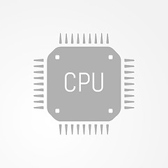 Image showing computer chip or microchip icon