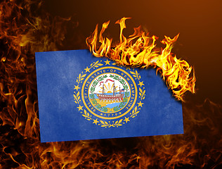 Image showing Flag burning - New Hampshire