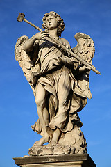 Image showing statue Potaverunt me aceto on bridge Castel Sant\' Angelo, Rome
