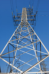 Image showing high voltage power lines